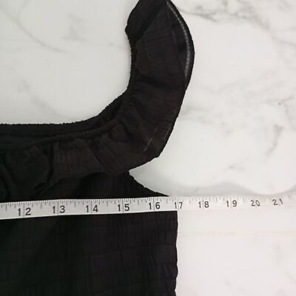 Wild Fable Mini Dress Size L Black Ruffle Sleeveless Womens - Picture 11 of 11